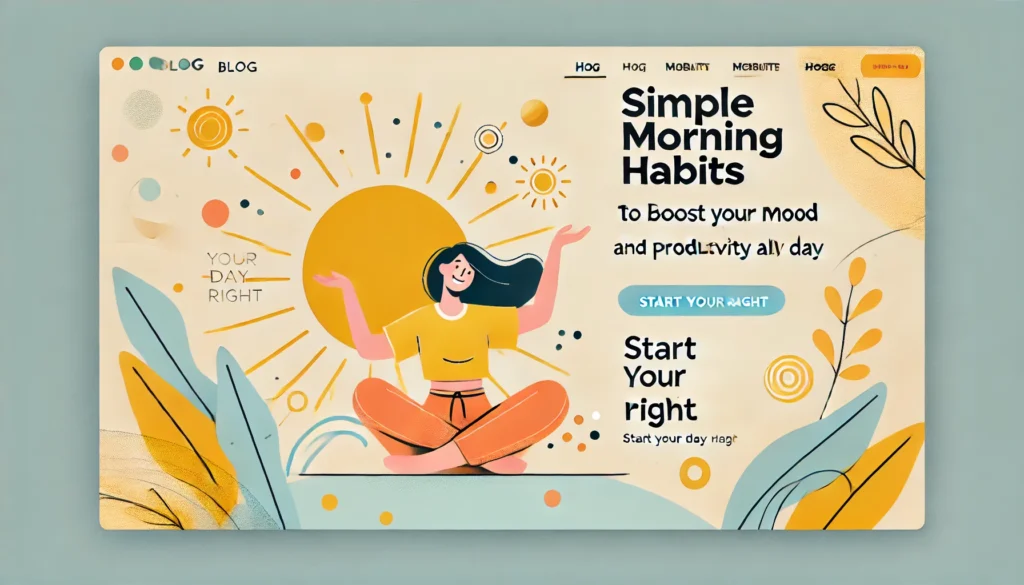 Simple Morning Habits Footer